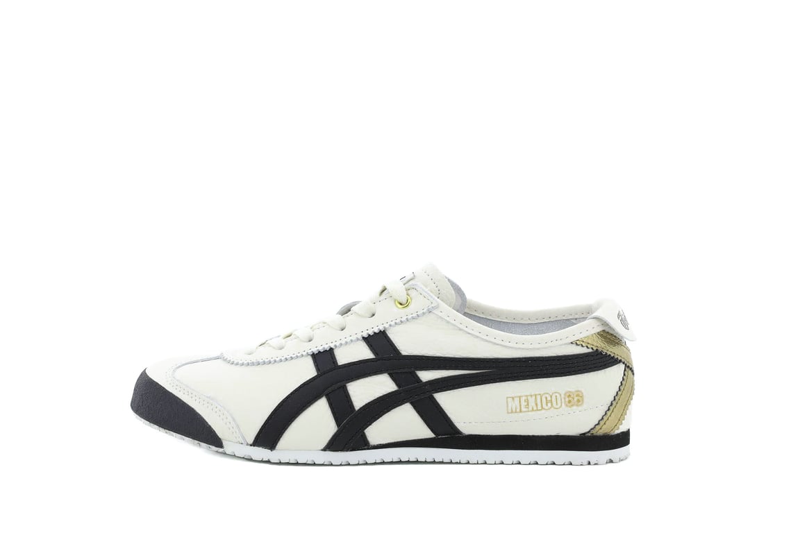 Onitsuka Tiger Men's Milky White/Black Mexico 66 'Cream Black' 1183B493-100
