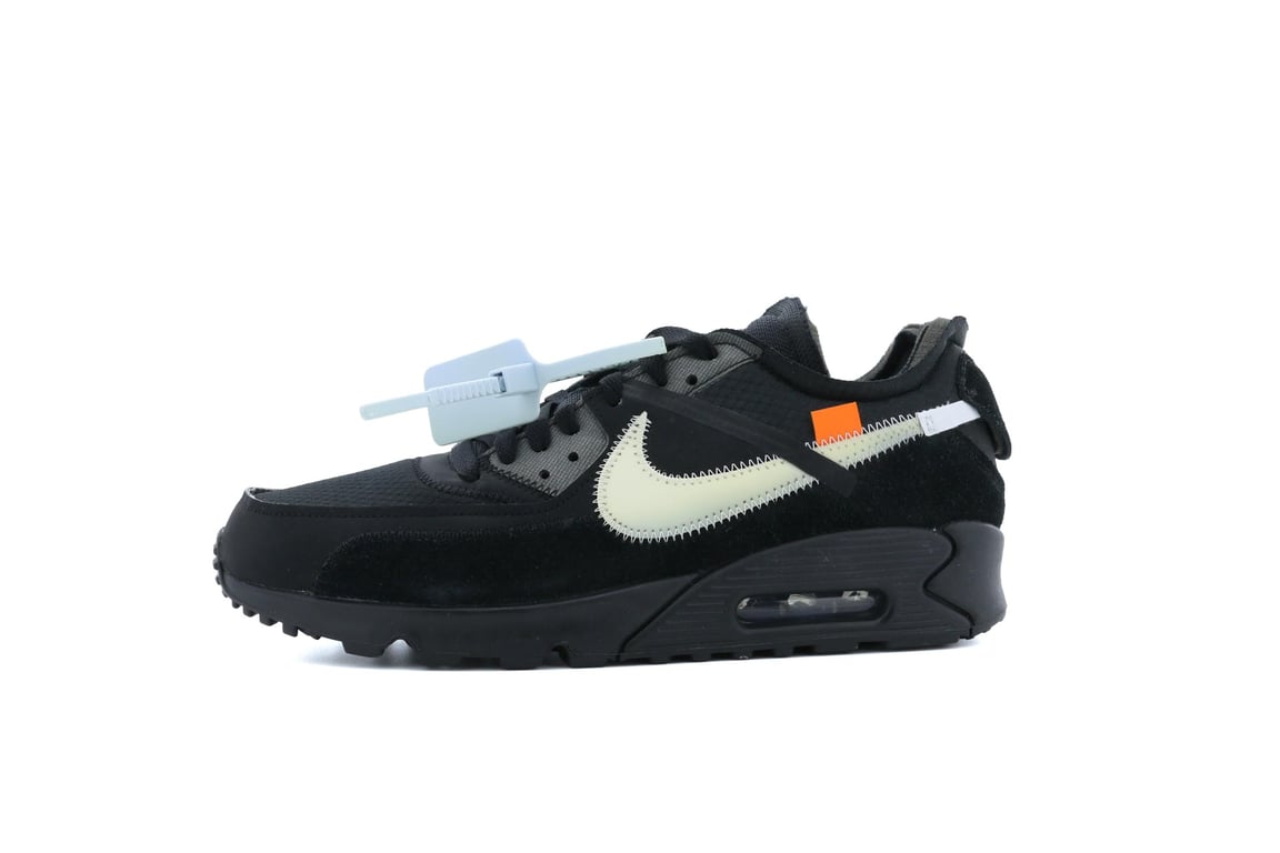 Off-White × Nike Air Max 90 Black Off-White™ x Nike Air Max 90 Collab On-Foot | Hypebeast
