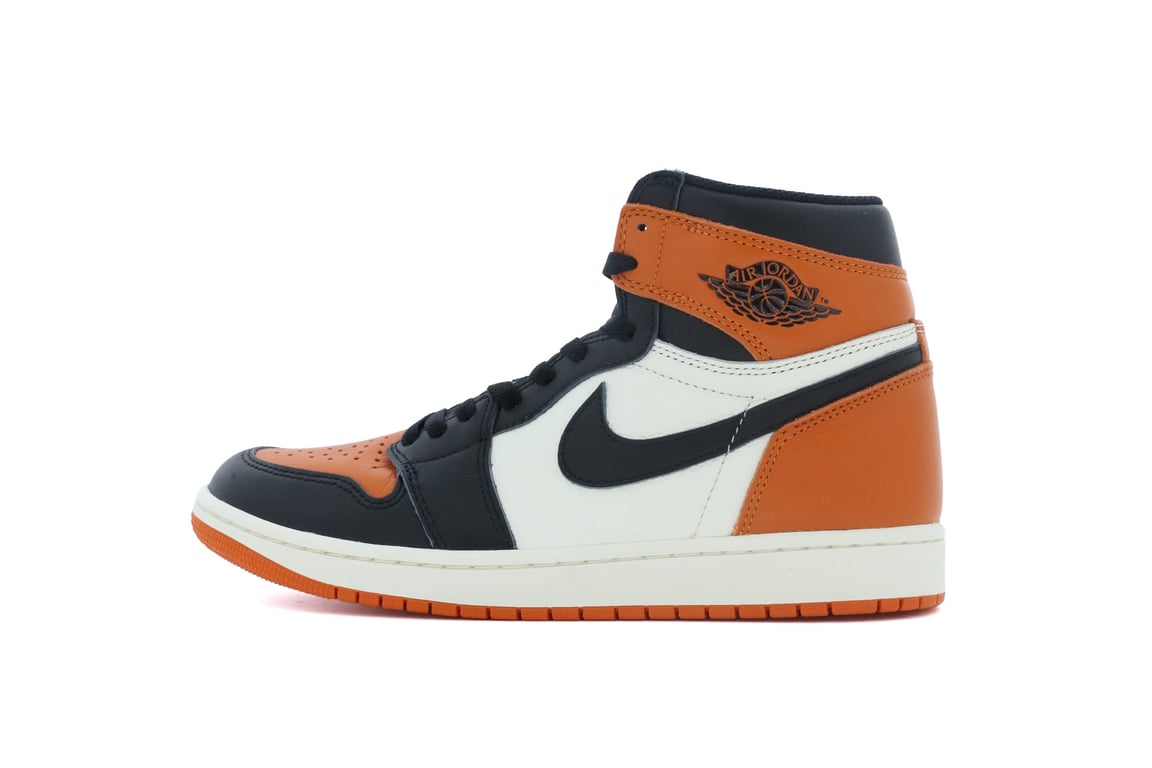 Jordan Men's Air 1 High OG 'Shattered Backboard' Orange, FootPatrol - Image 4