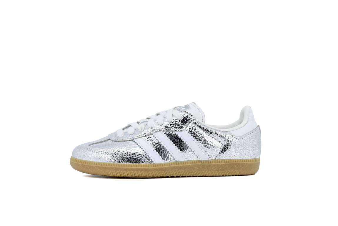 WMNS) adidas Samba OG 'Silver Metallic Cracked Leather' JR0035