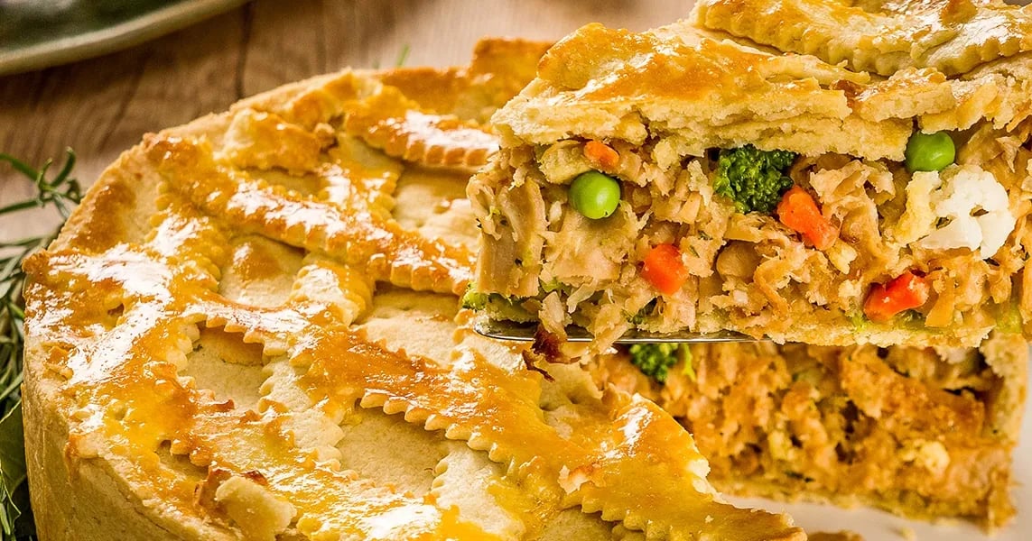 Tortinha Colorida de Legumes com Frango