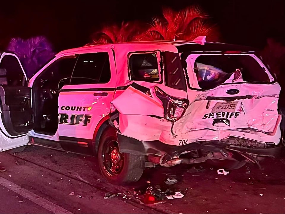 Martin Sheriff: Deputies escape major injuries as distracted driver slams into patrol cars