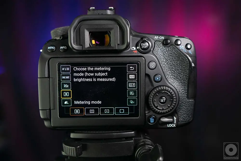 Canon 80D Exposure Metering Modes