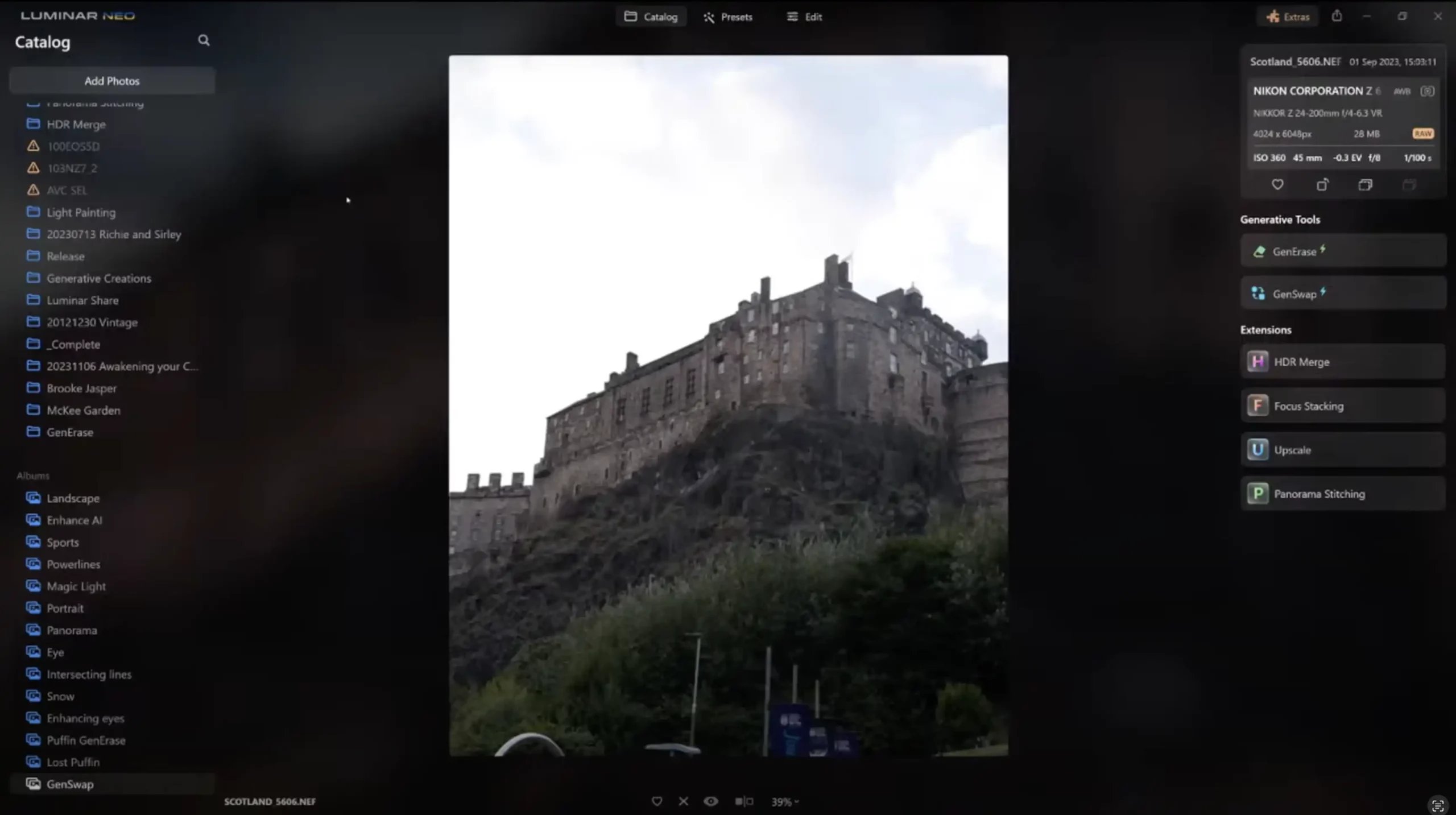 Scottish Landscape in Luminar Neo