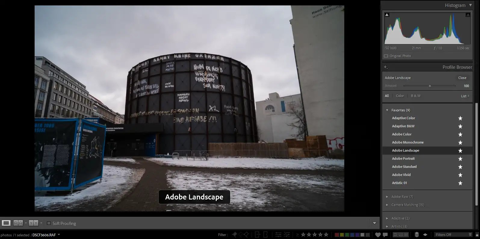 Adobe Landscape Profile Lightroom Classic