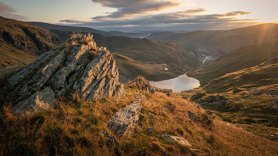 Small Water from Harter Fell, Lake District &mdash; landscape photograph by Chris Sale, iPhotography Landscape Photography Course Instructor.