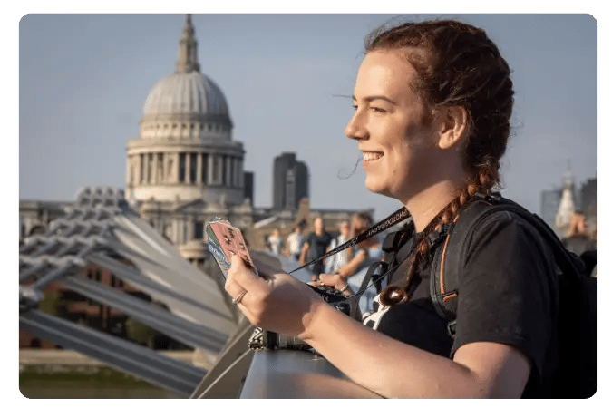 Rebecca at St. Paul's Cathedral, London