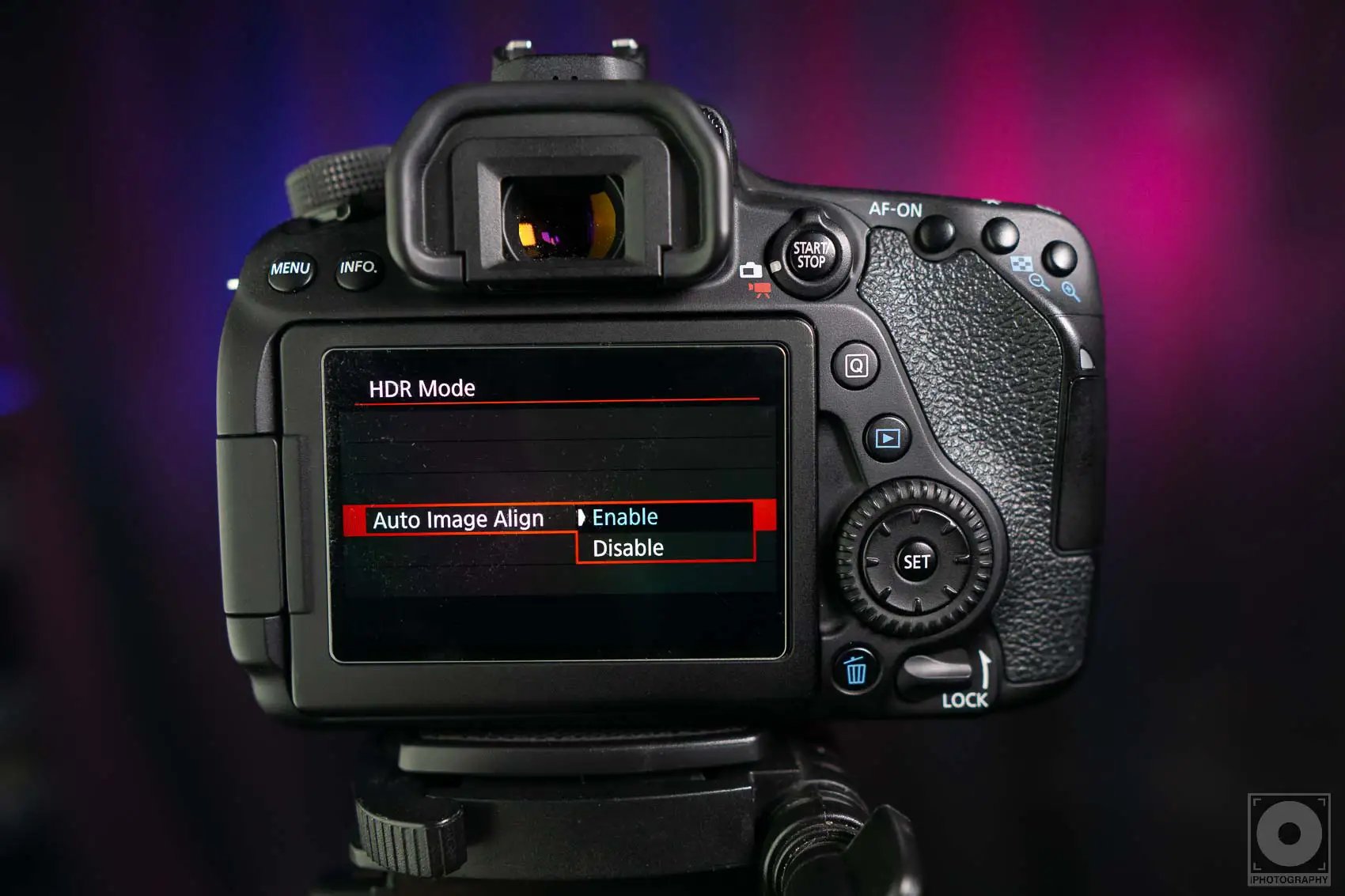 Canon 80D HDR Mode