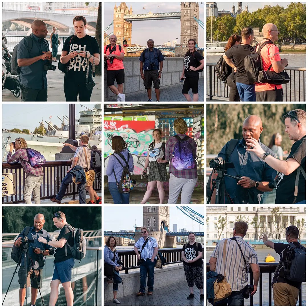 iPhotography members on a Photo Walk — a real, friendly photography club in action.