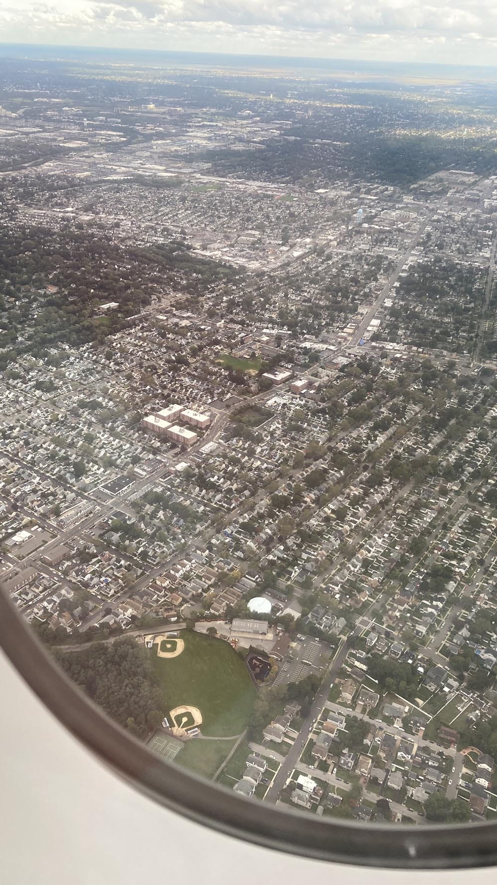 Coming into land over Long Island