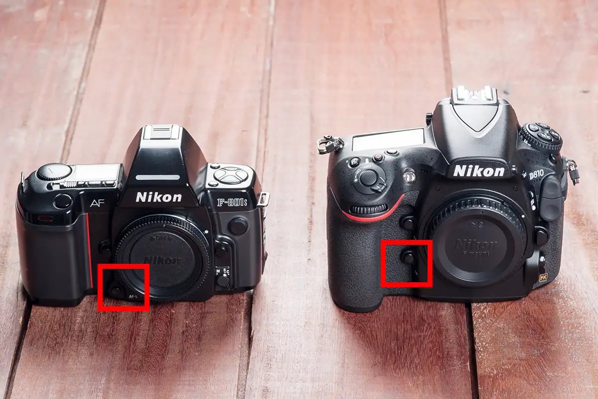 Nikon D810 DOF Preview Button
