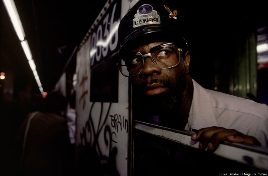 Image: Copyright Bruce Davidson USA. New York City. 1980. Subway.