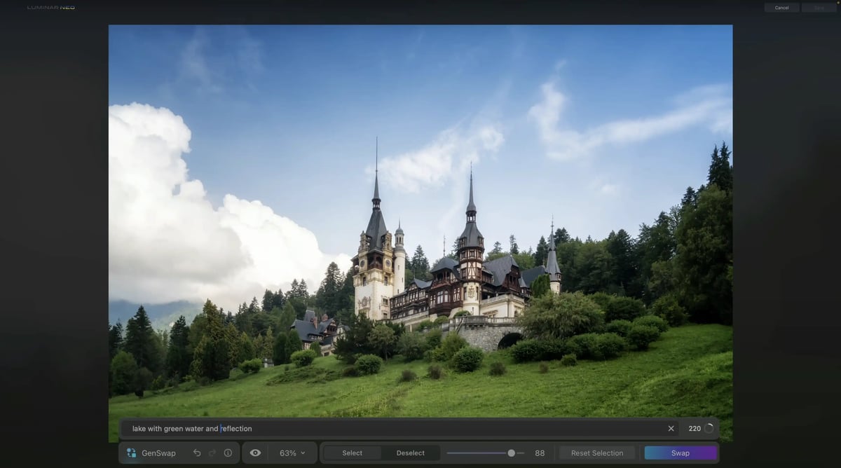 Landscape of a European Castle by Jakub Bors
