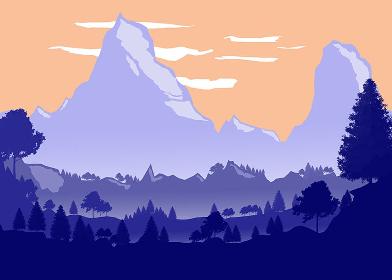 2D Landscape Photoshop Technique by iPhotography.com