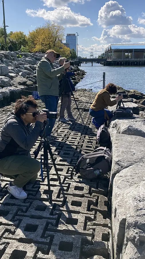 Pre plan where you want to shoot to avoid the crowds