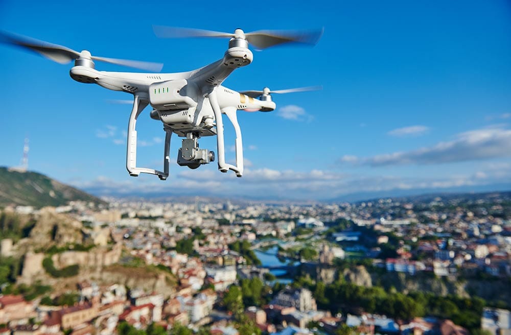 drone quadcopter with digital camera