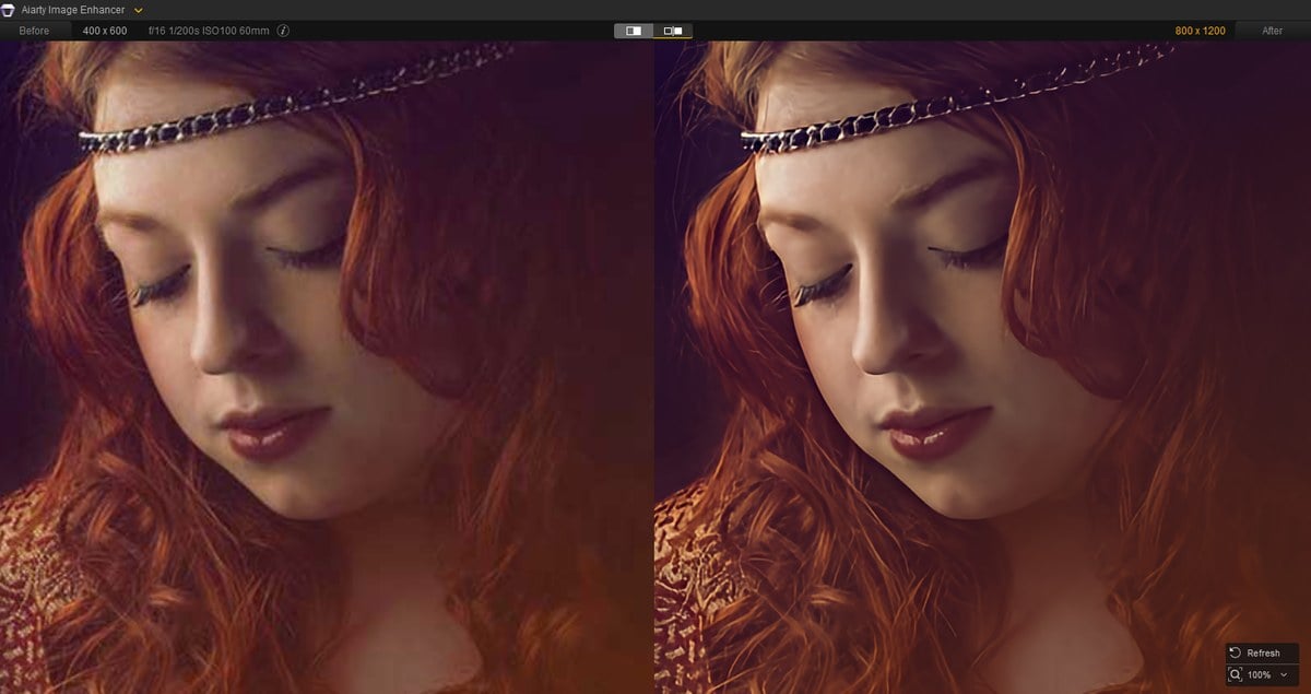Face enhancer Aiarty Image Enhancer