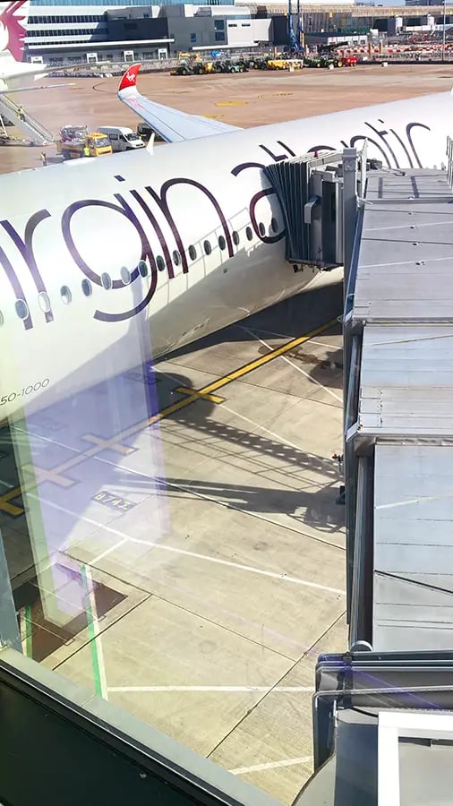 Getting ready to board