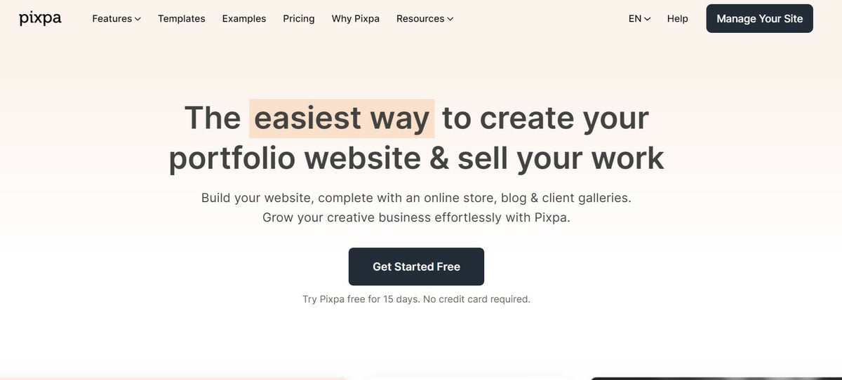 best portfolio website builders by iPhotography.com