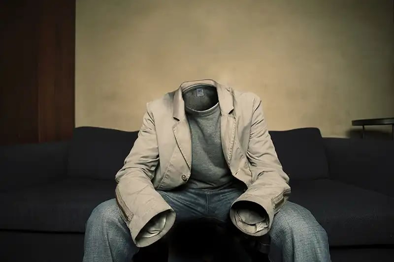 An Invisible Man digital-art composite created in Photoshop.