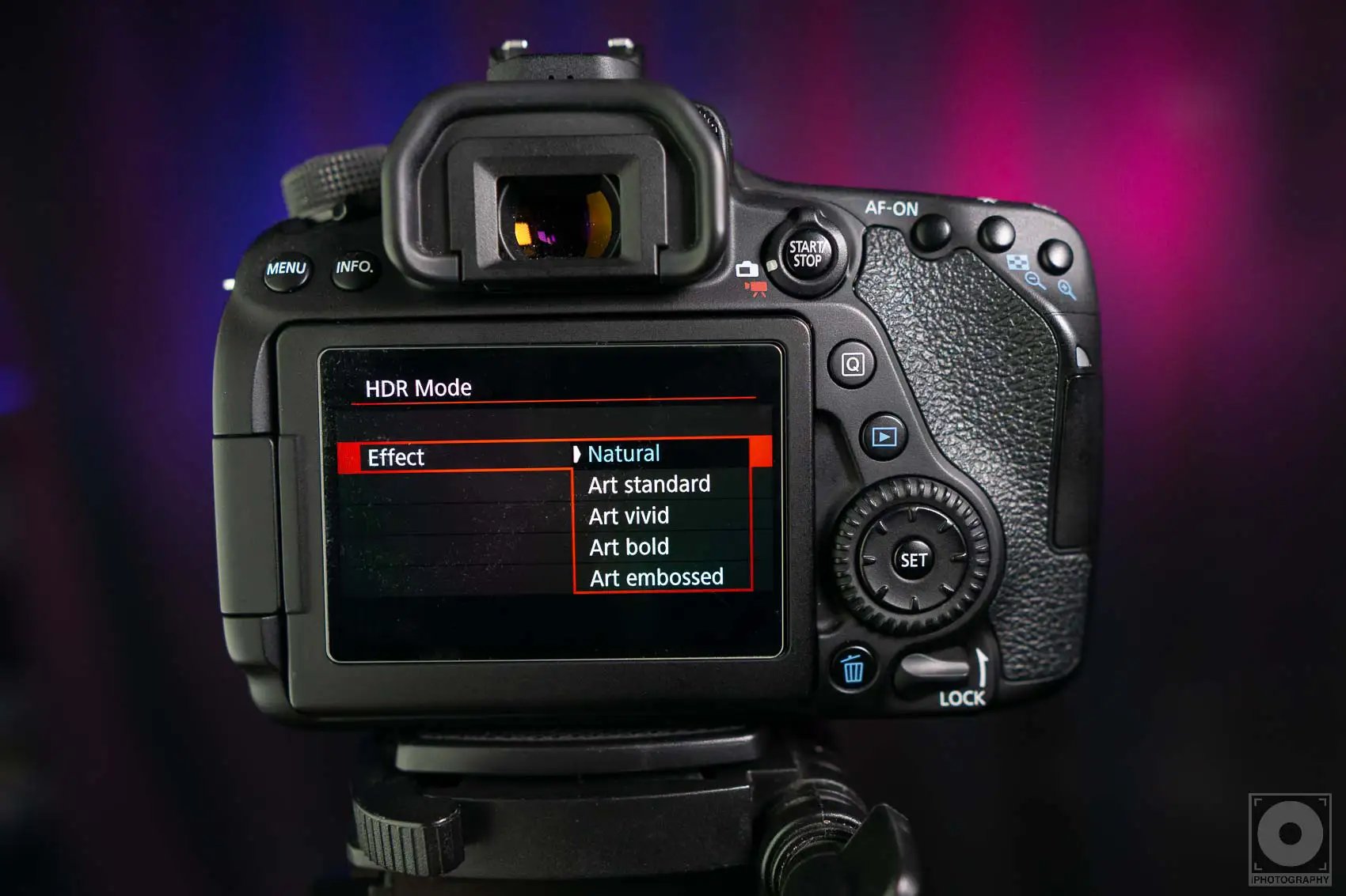 Canon 80D HDR Mode