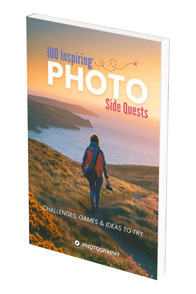 100 Inspiring Photo Side Quests — Challenges, Games & Ideas to Try. A pocket idea book from iPhotography.