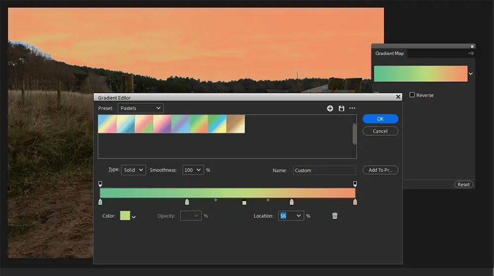 Adjusting Gradient Maps