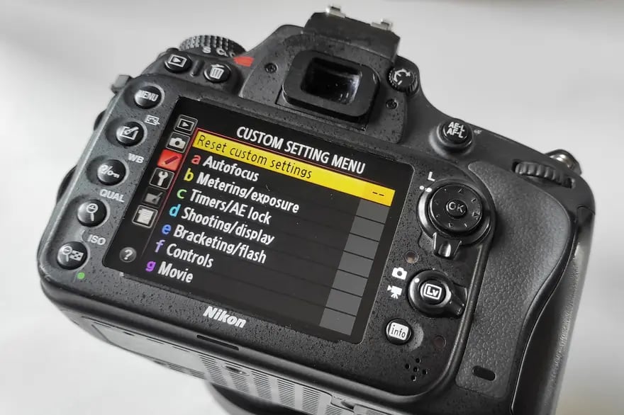 Nikon ISO Menu