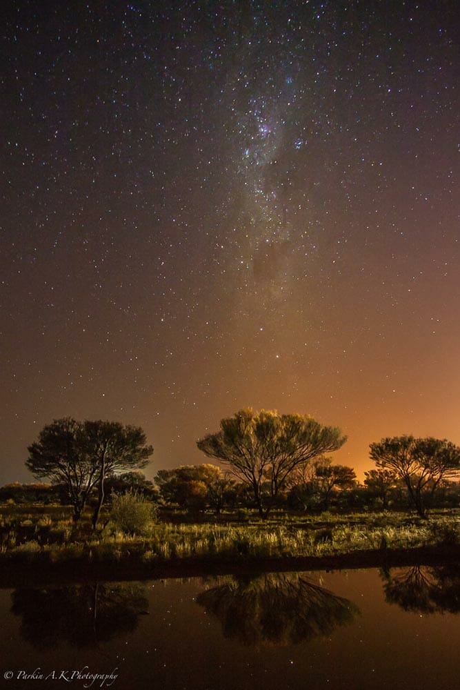 Astrophotograph of the night sky by Alan Parkin, iPhotography Member &mdash; the kind of photograph members make after taking the Astrophotography Course.