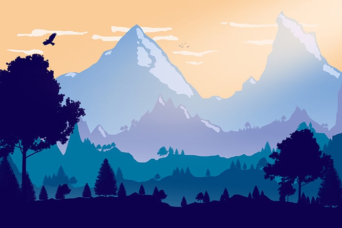 2D Landscape Photoshop Technique