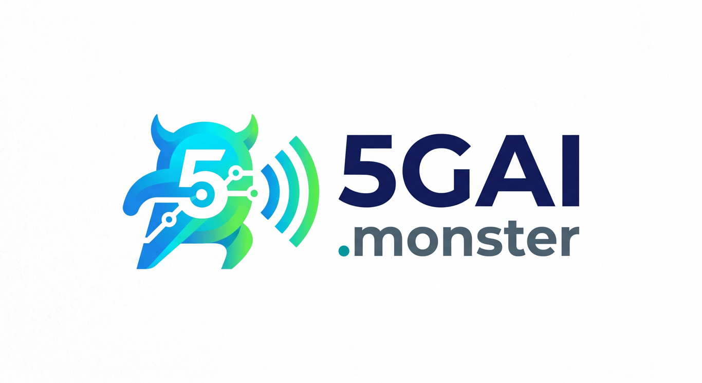 5GAI.monster brand visual — 5G AI at monster scale