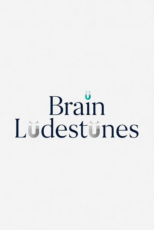 Brain Lodestones premium plural logo concept