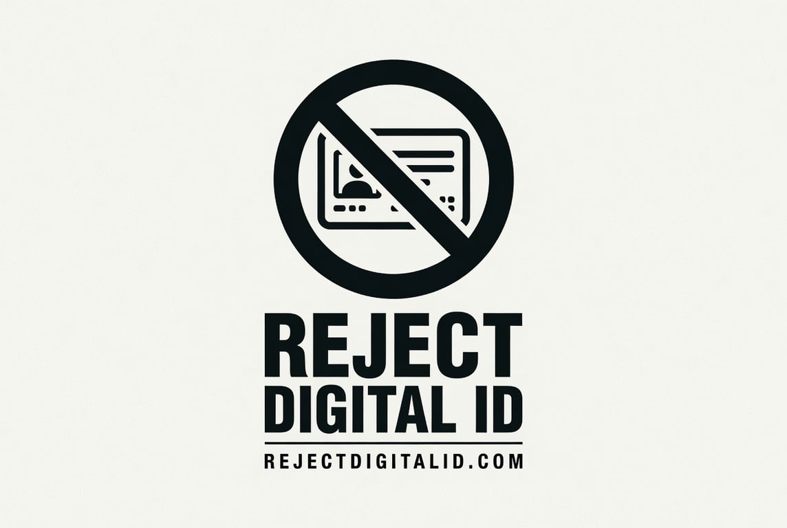 Split contrast: private physical ID versus glowing phone under surveillance
