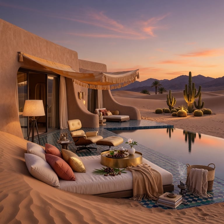 Phoenician Culture — desert architecture at golden hour