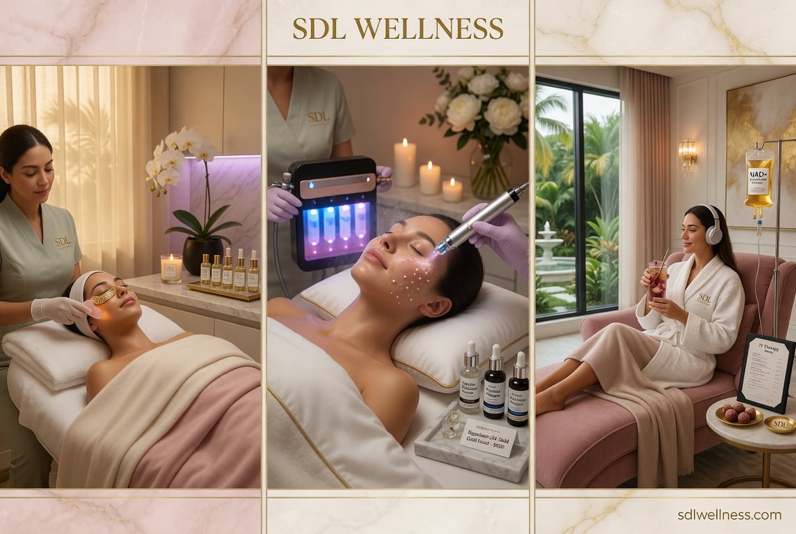 Serene luxury med spa treatment room in Scottsdale, Arizona