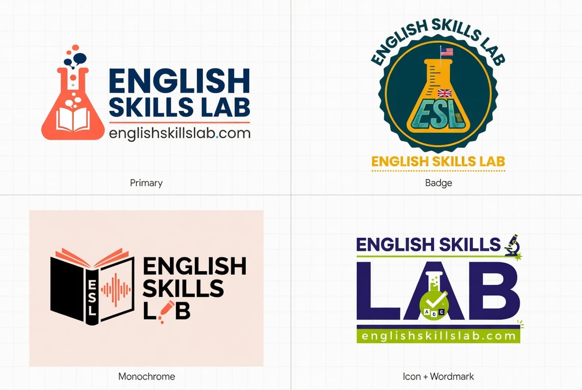 Business professionals engaged in confident English communication