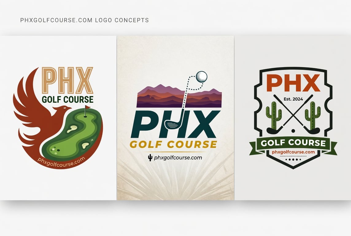 Aerial view of Phoenix metro golf course with Sonoran Desert and mountain backdrop