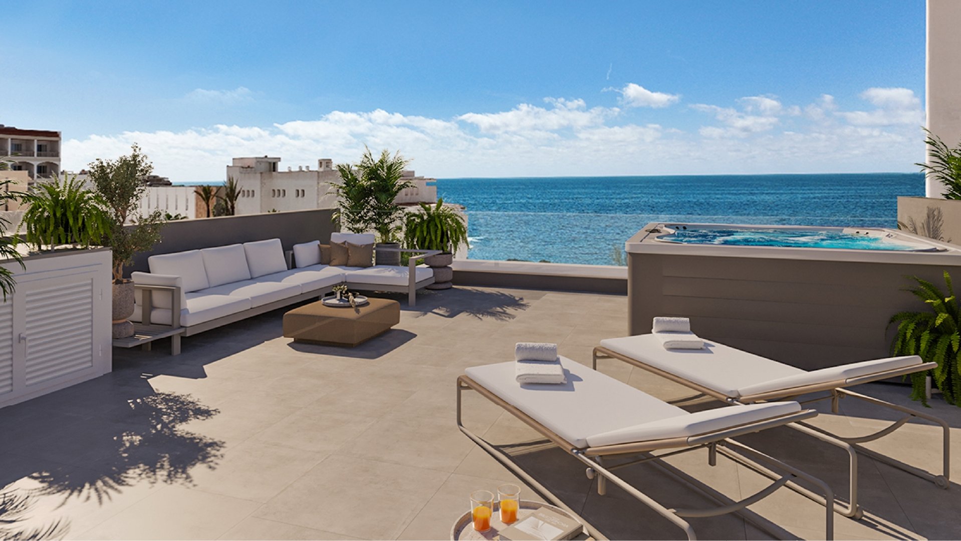 Project with modern apartments in Colónia de Sant Jordí — photo 1