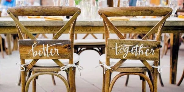 Weddings: Bride and Groom Chairs