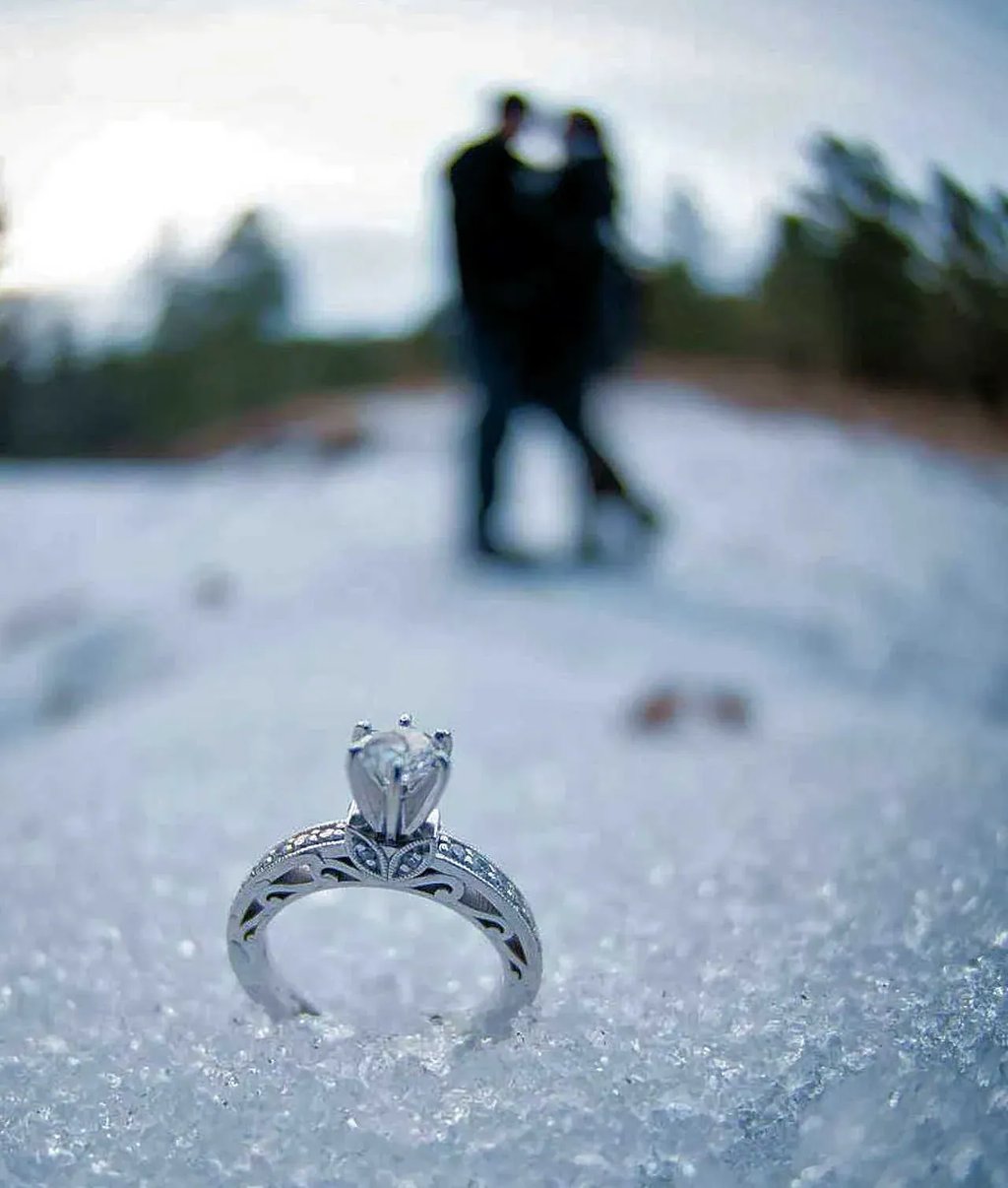 Weddings: Wedding Band in Snow