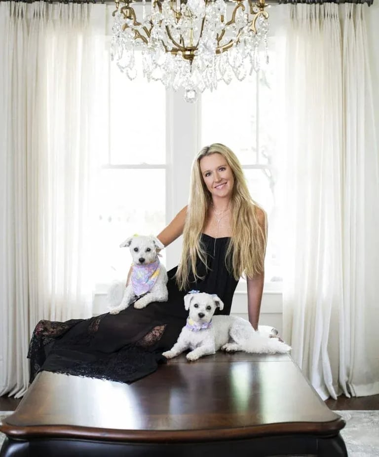 Masters Portrait Series: Woman on Piano with Dogs