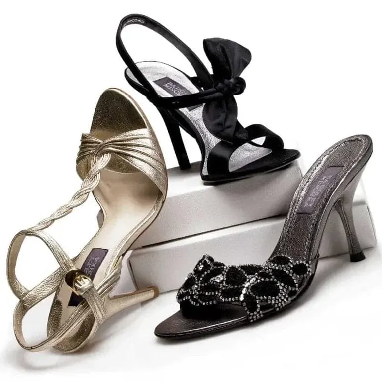 Product Photography: Three Shoe Display
