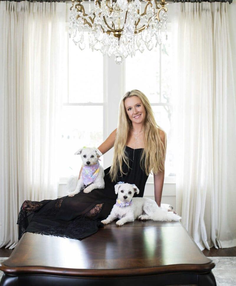 Masters Portrait Series: Woman on Piano with Dogs