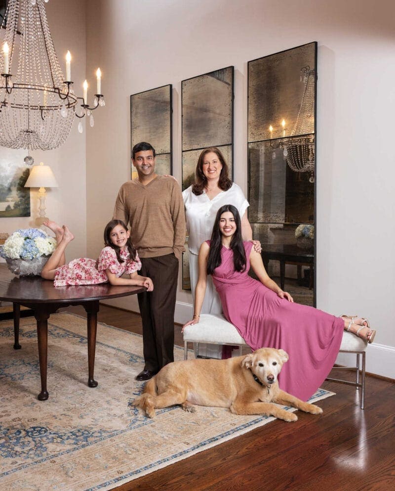 Family Masters Portraits: Casual Family in Formal Room