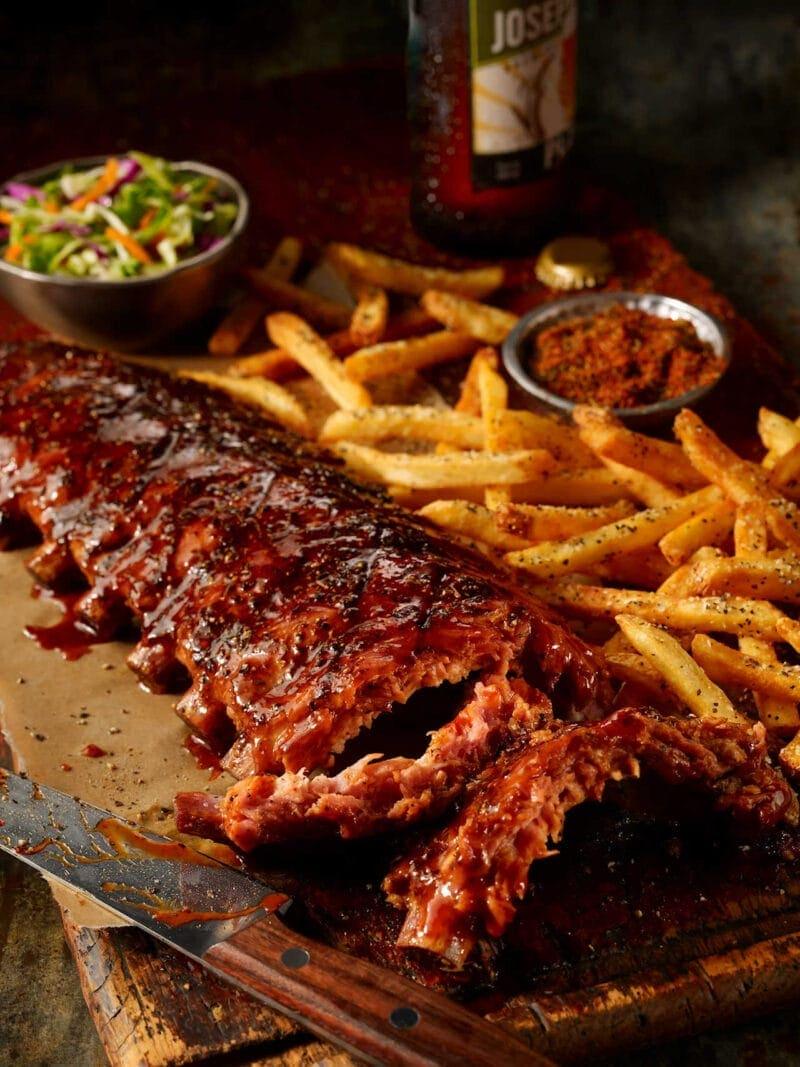 Idaho Food Photography: BBQ Spare Ribs and Fries
