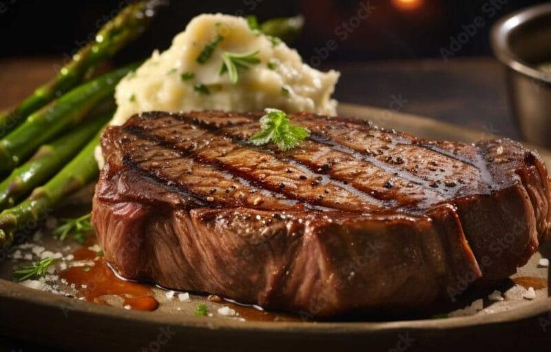 Food Photography: Steak Dinner with Mashed Potatoes