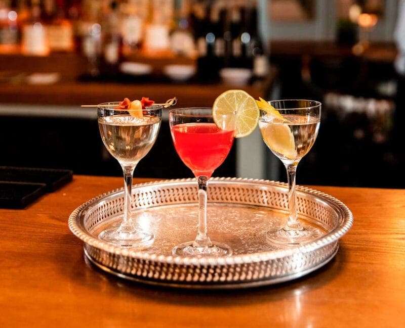 Idaho Beverage Photography: Cocktail Tray with Drinks