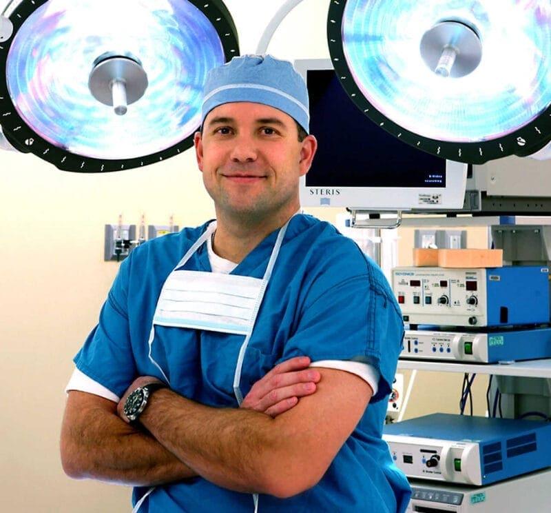 Commercial Photography: Surgeon in front of Equipment