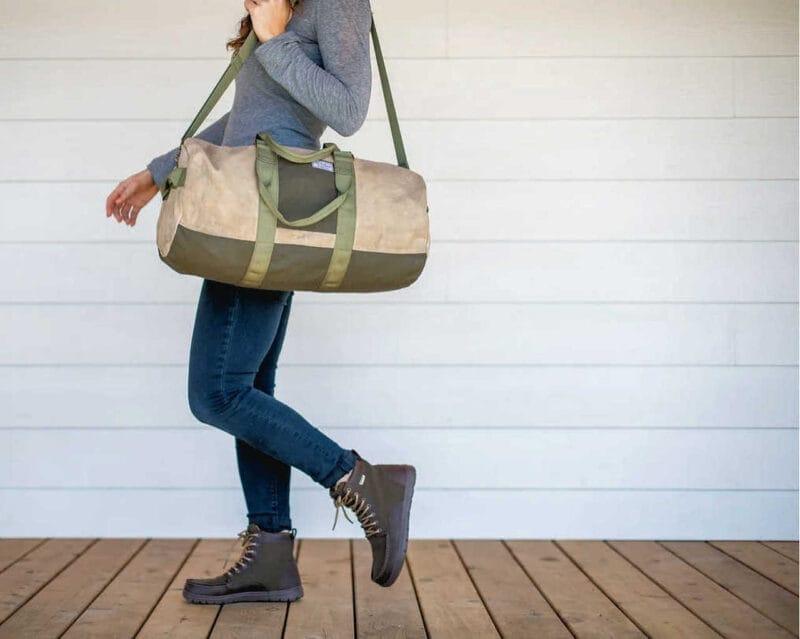 Idaho Advertising Photography: Duffle Bag in Use