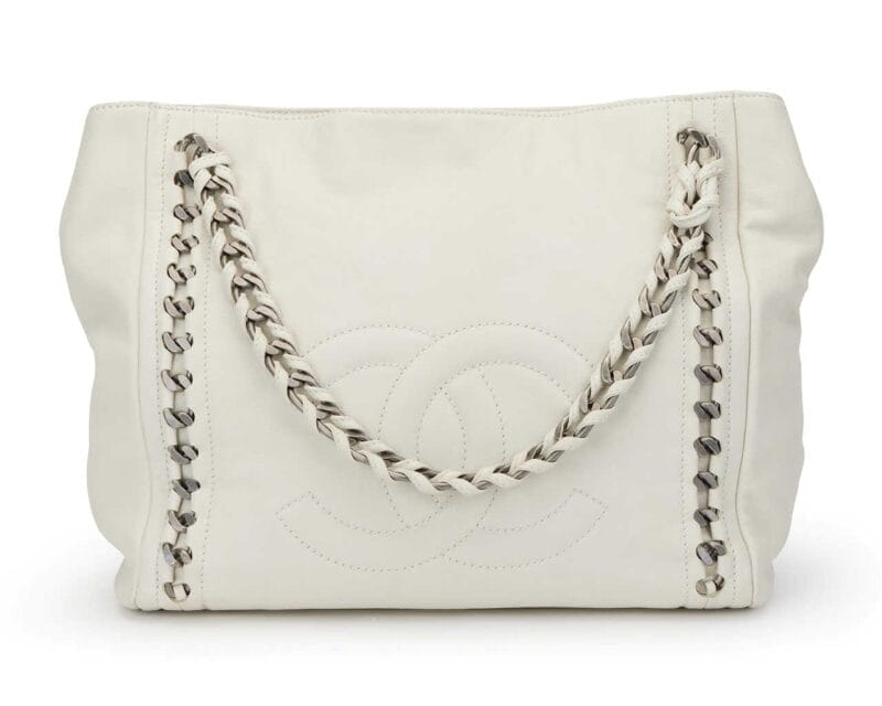 Product Photography: White Purse